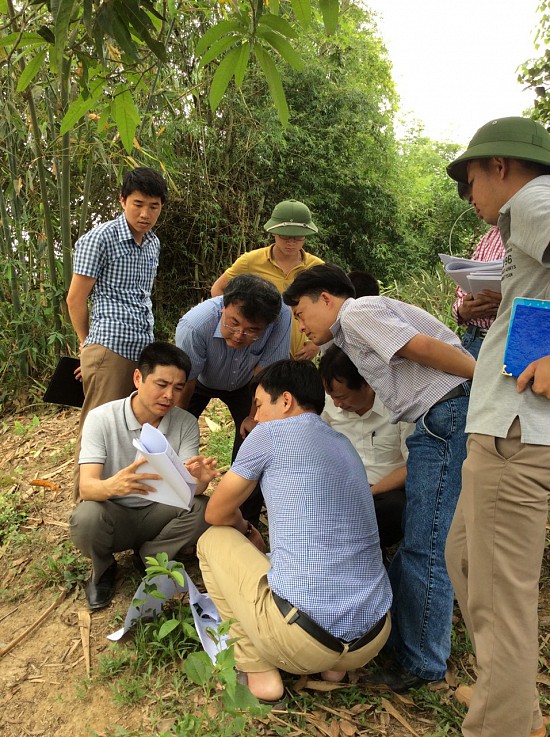 Công tác kiểm tra hệ thống kênh và bàn phương hướng triển khai khoan phụt chống thấm đập phụ Châu Bình