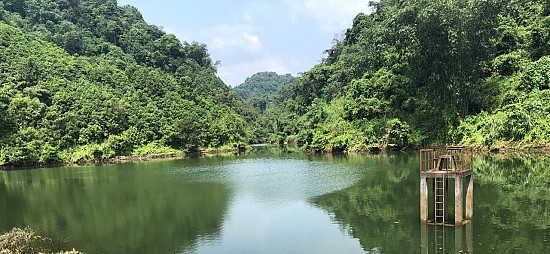 Công ty Cổ phần Tư vấn Khảo sát và Xây dựng số 2 triển khai thi công khoan phụt xử lý đập hồ Pò Rái, Lạng Sơn